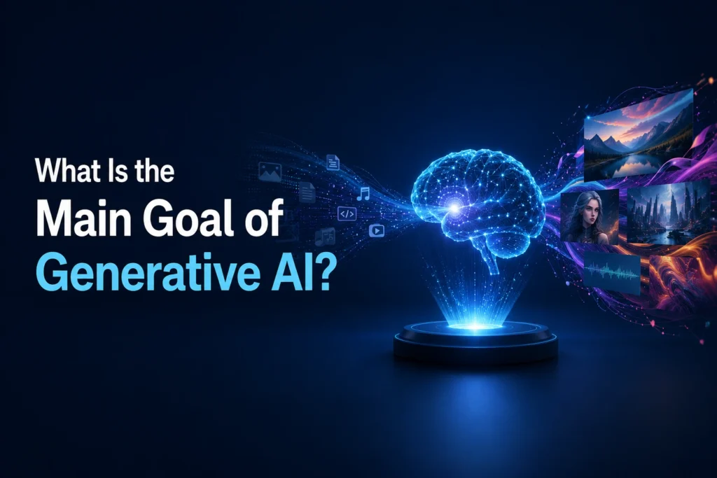What is the main goal of generative AI