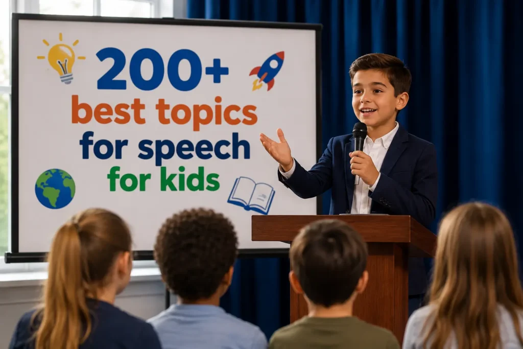 200+ best topics for speech for students - Oratrics