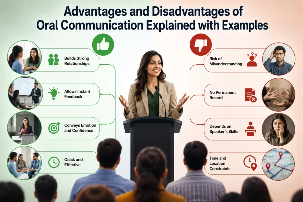 what are the advantages and disadvantages of oral communication