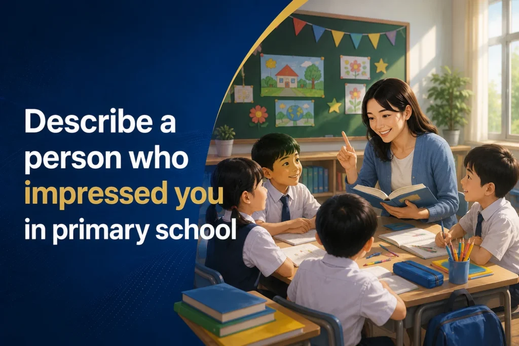 Describe a person who impressed you in primary school