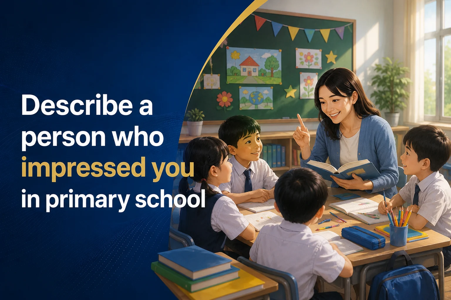 Describe a person who impressed you in primary school