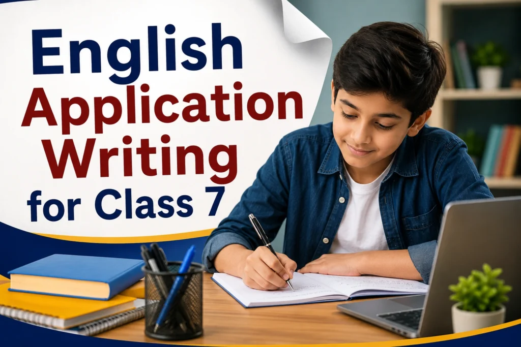 What is Class 7 English Application Writing - Oratrics