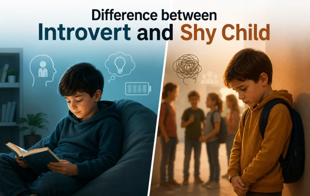 What is the difference between introvert and shy child - Oratrics