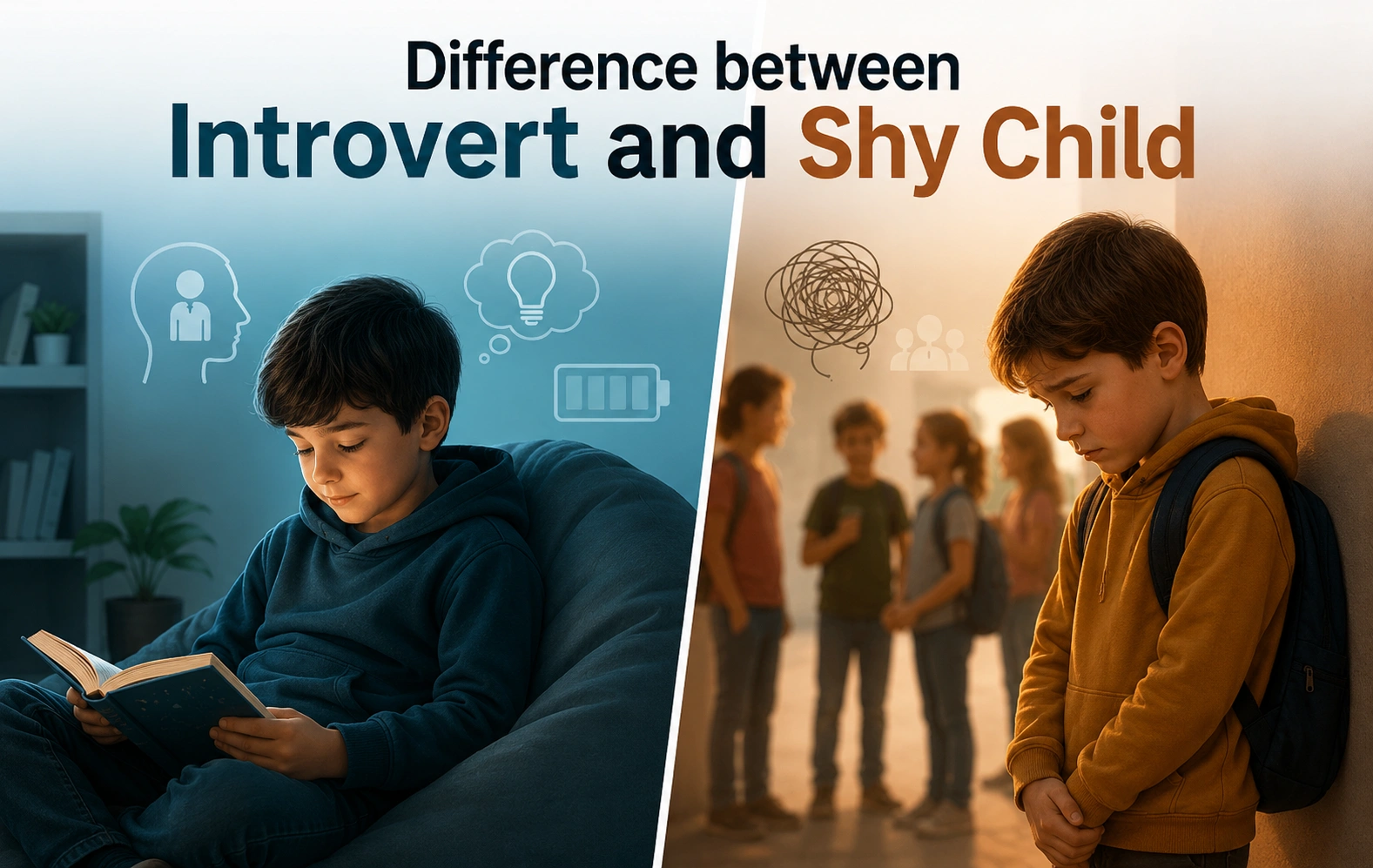 What is the difference between introvert and shy child - Oratrics