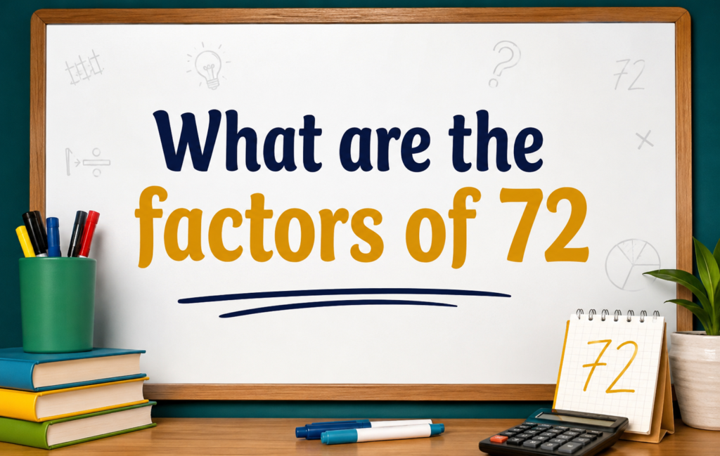 What are the factors of 72 : easy explanation by Oratrics