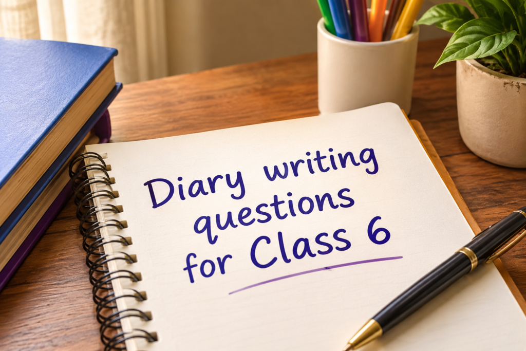 Find best diary writing questions for class 6 - Oratrics