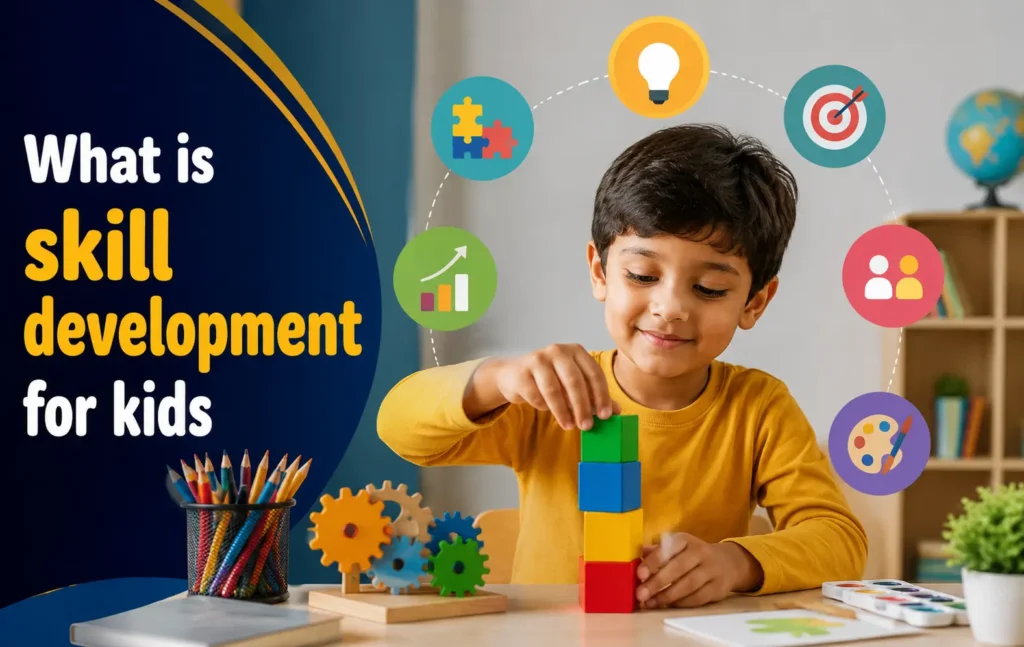 What is skill development illustrated through students learning practical, creative, technical, and communication skills.