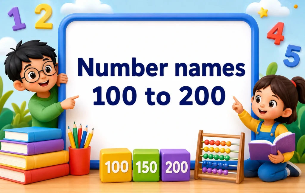 Number names 100 to 200 - Oratrics
