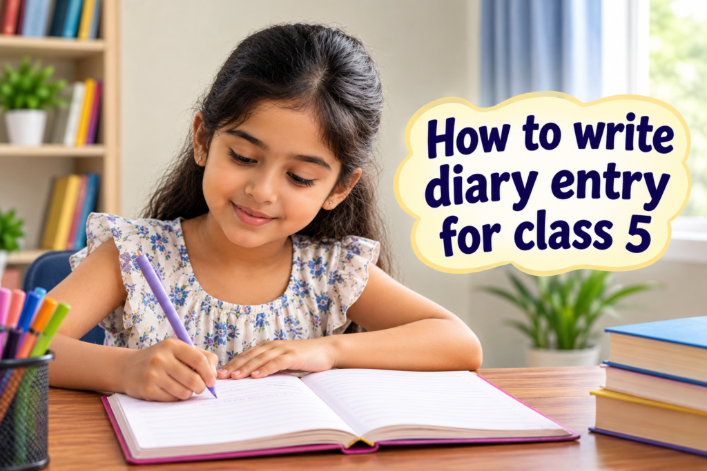 How to write diary entry for class 5 - Oratrics