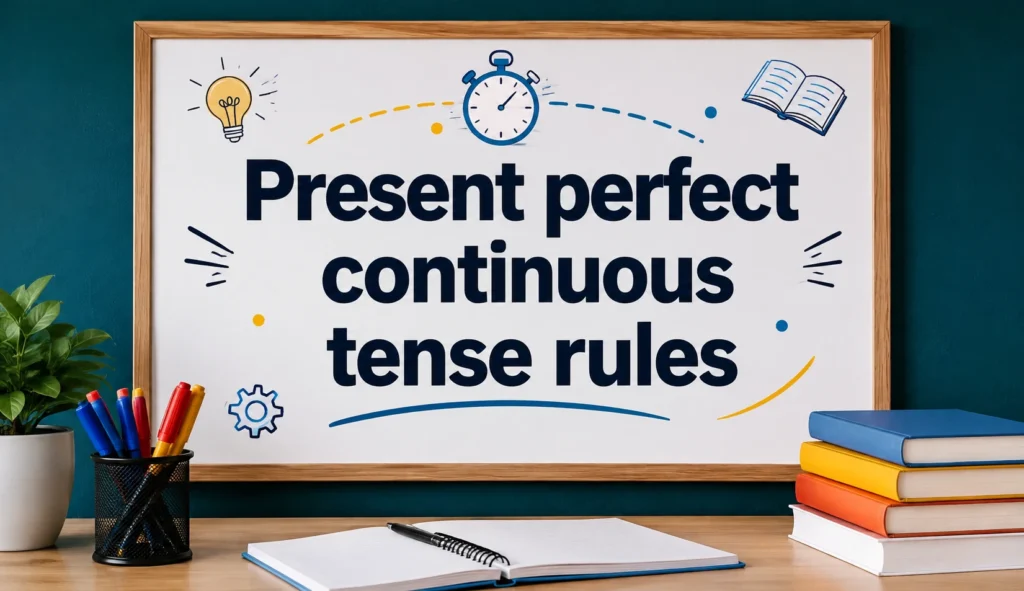 Present perfect continuous tense rules explained by Oratrics expert English speaking tutors