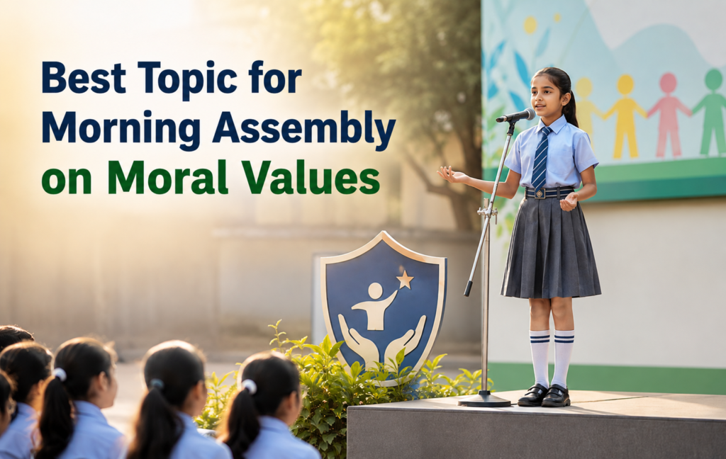Best topic for morning assembly on the Moral values - Oratrics
