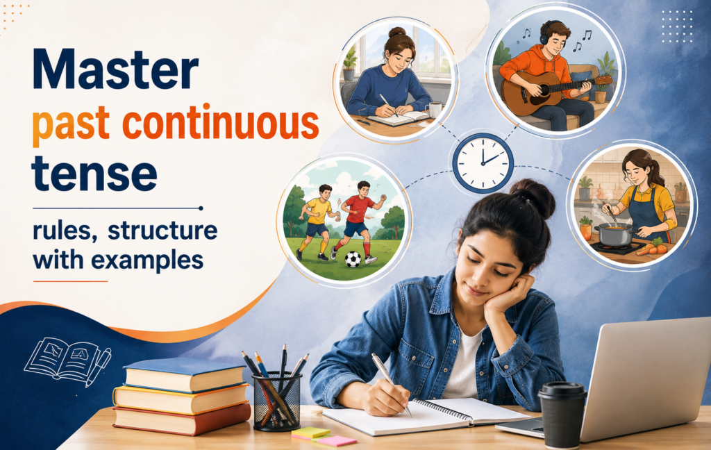 Master past continuous tense rules with example and structure - Oratrics