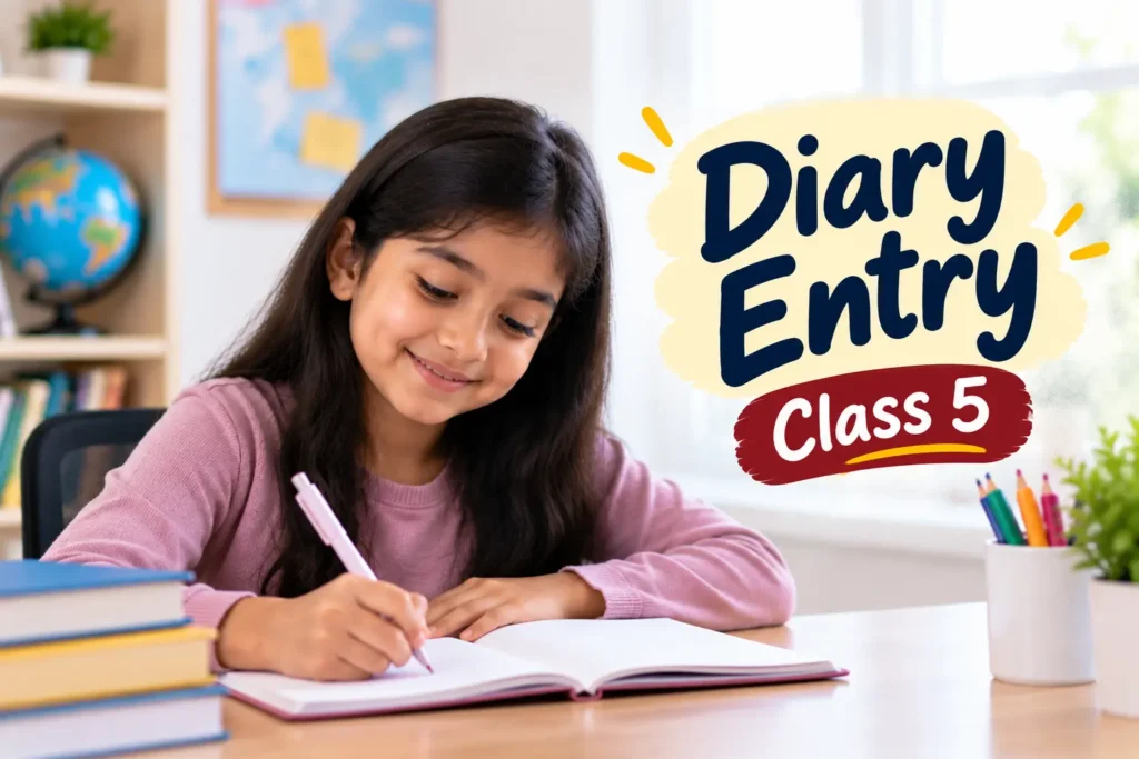 Diary entry class 5 writing practice for students