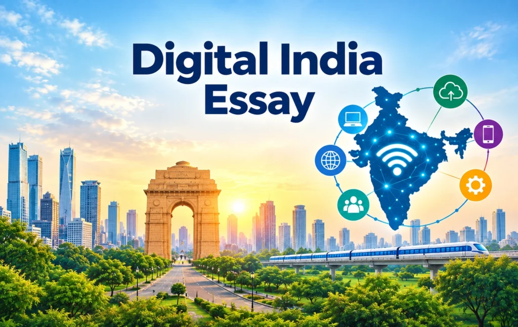 Learn to write Eassy on Digital India