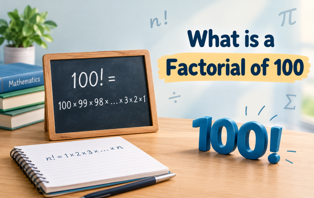 What is the factorial of 100 - Oratrics