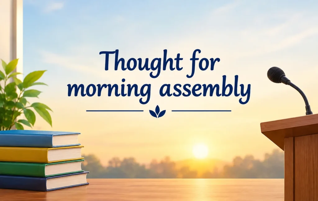 250+ thoughts for morning assembly for better practice - Oratrics