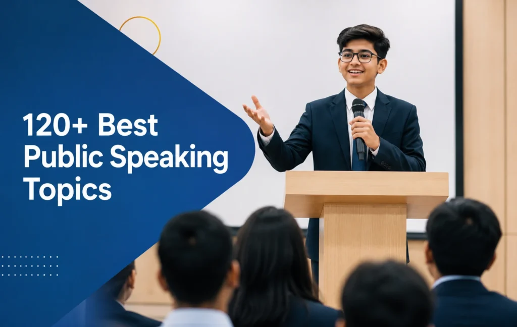 120+ best public speaking topics for students by Oratrics academic team