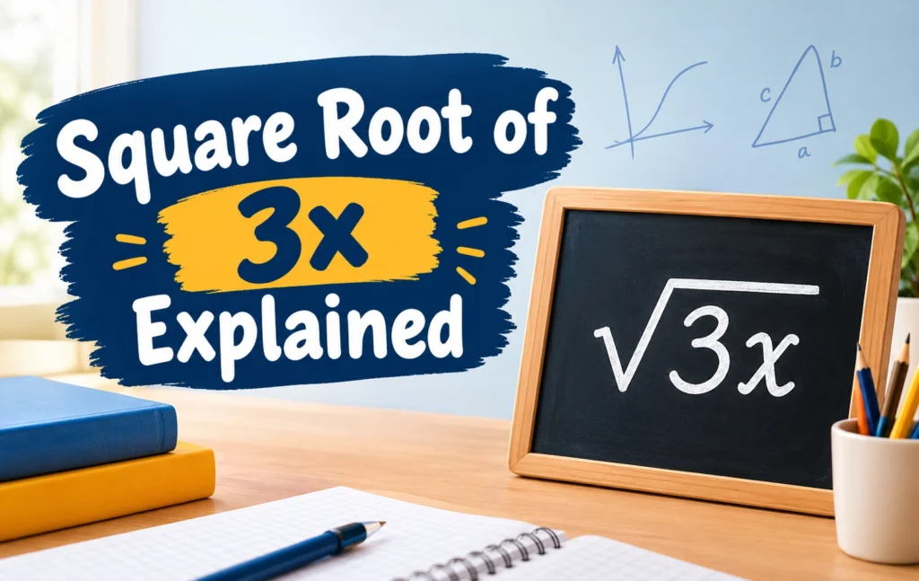 What is the square root of 3x - Explained by oratrics academic team