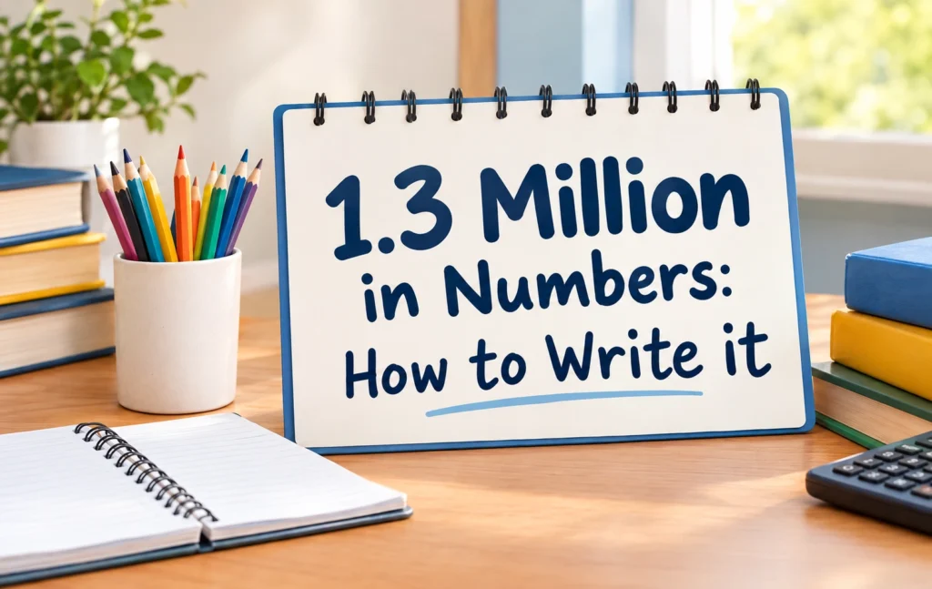 How to write 1.3 million in numbers - Oratrics