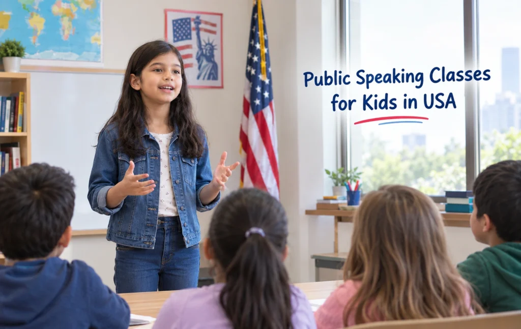 Best Public speaking classes for kids in USA by Oratrics