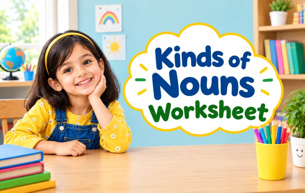 Kinds of nouns worksheet for students