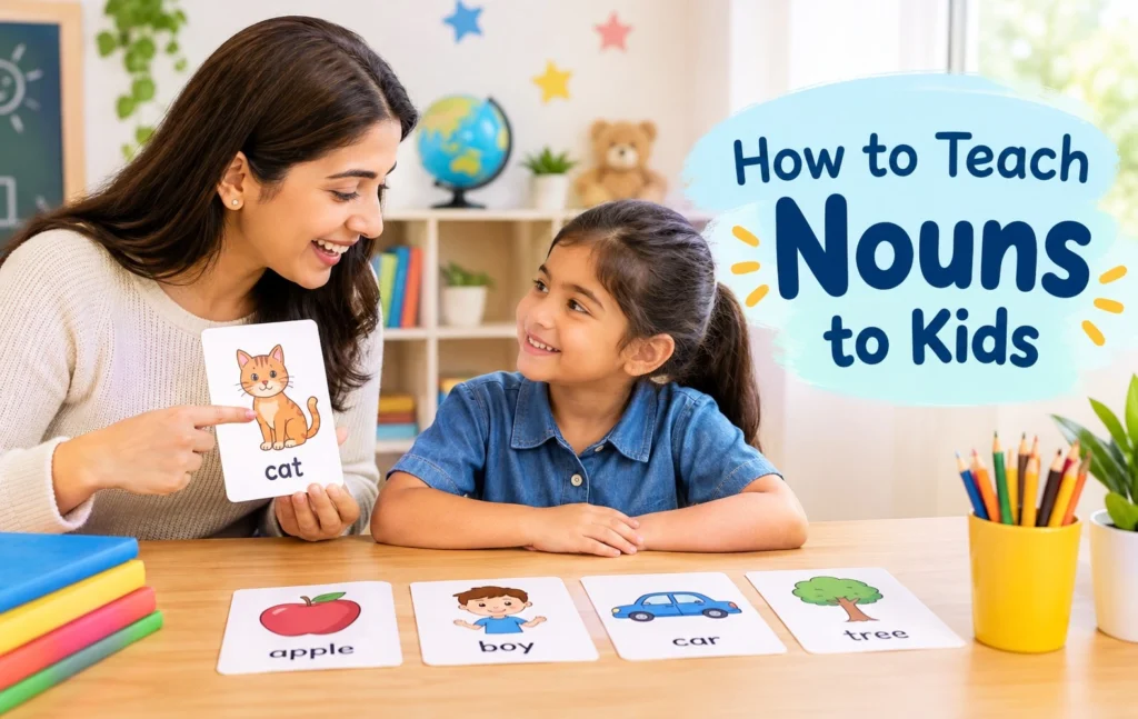 How to teach nouns to kids with simple examples and engaging learning activities
