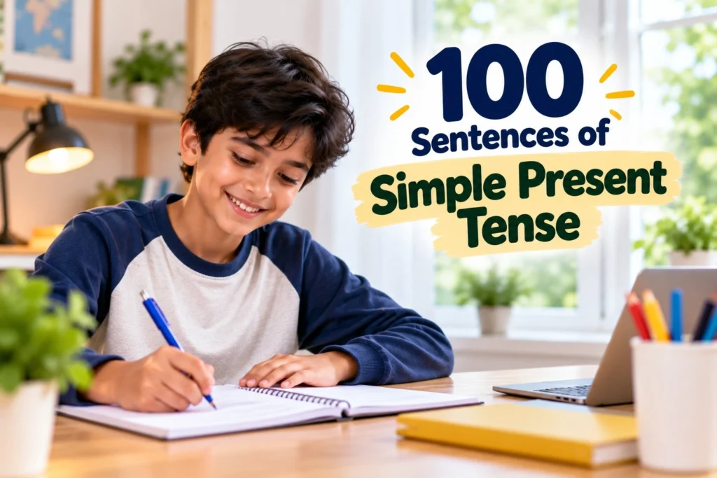 100 sentences of simple present tense for students for practice - Oratrics
