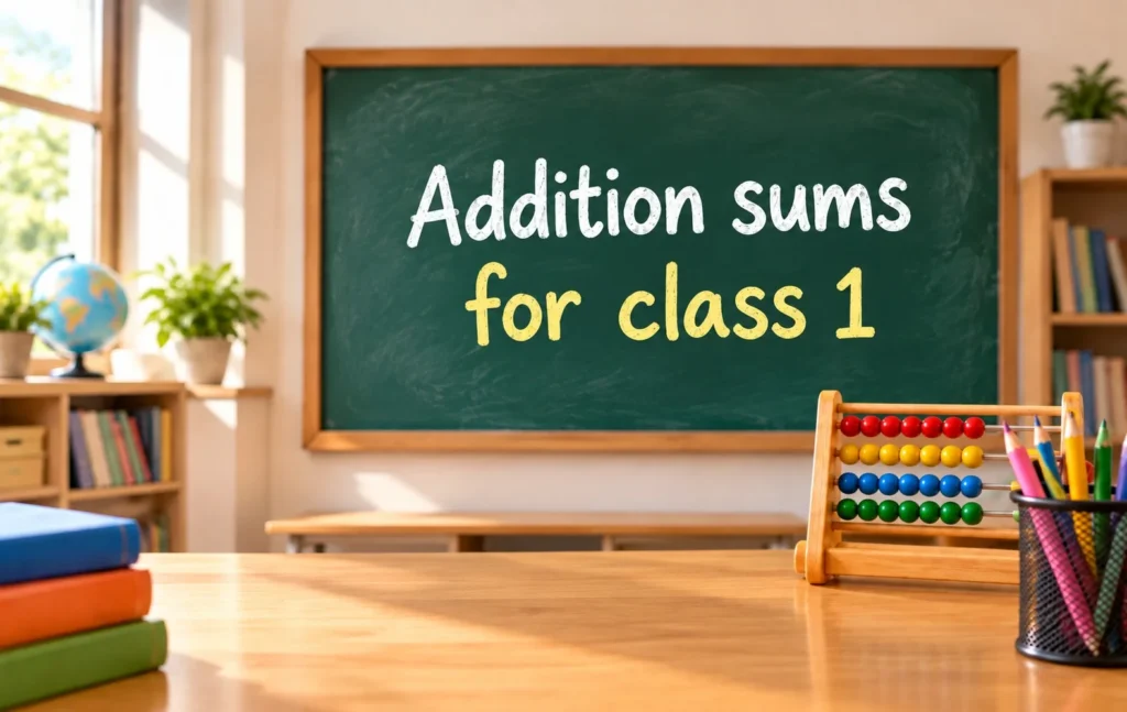 Complete guide for addition sums for class 1 by Oratrics