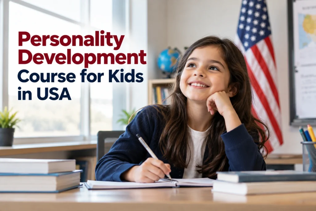 Personality development course for kids in the USA focused on confidence, communication, and life skills