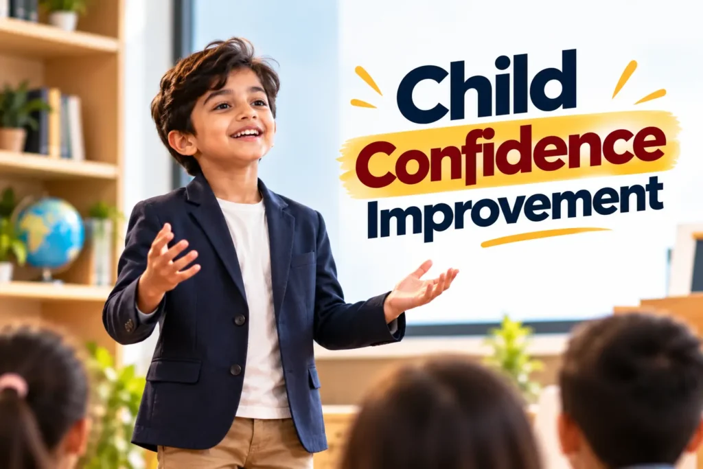 Child confidence improvement through communication and public speaking