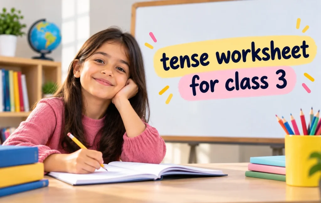 all Tense worksheet for class 3 with answers - Oratrics