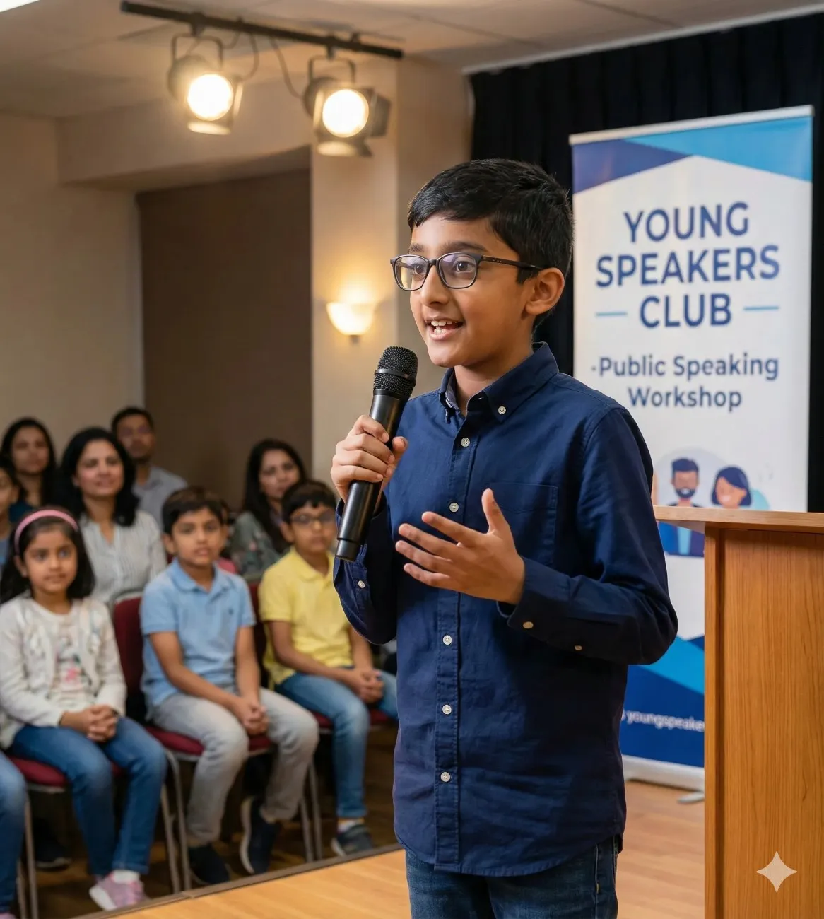 Aarav enrolled in Our public speaking course and became a fluent speaker